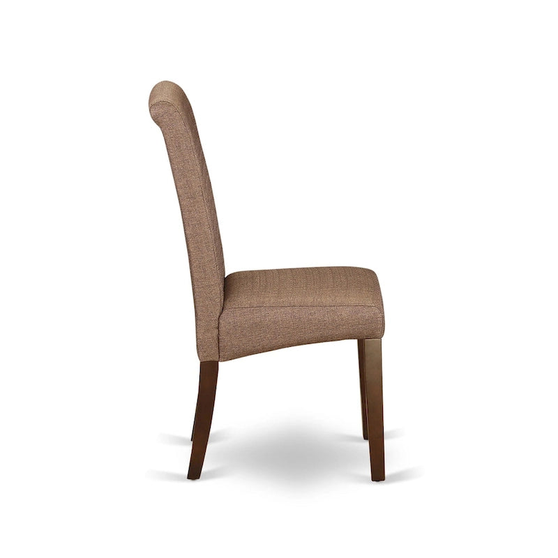 East West Furniture Dining Set Contains a Rectangle Dining Room Table with Dropleaf and Parson Chairs (Pieces Options)