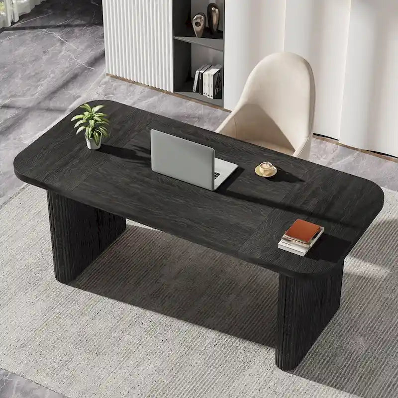 63 Computer Desk for Home Office, Simple Rectangular Writing Table for Study Room Bedroom