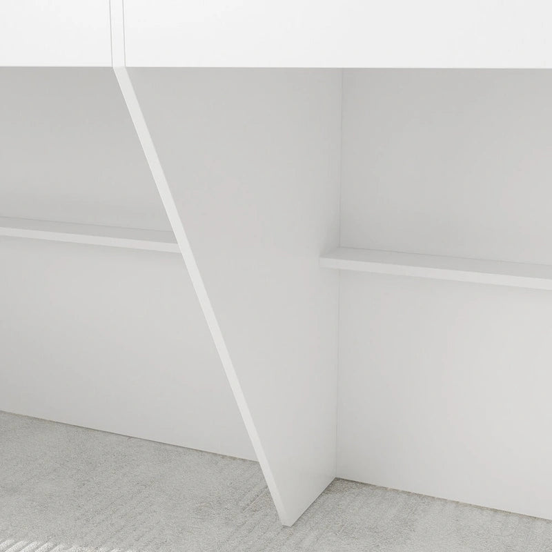 Reception Desk with Counter, Modern Front Desk Reception Room Table