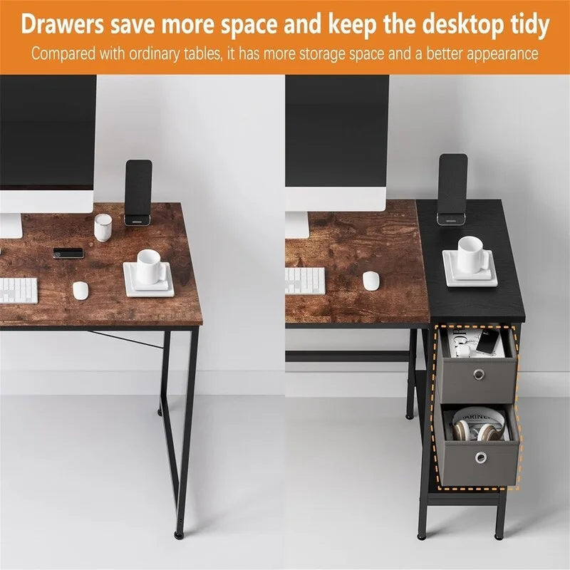 Computer Desk with Drawers 47 Study Writing Desks