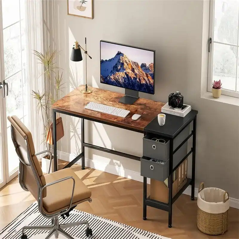 Computer Desk with Drawers 47 Study Writing Desks