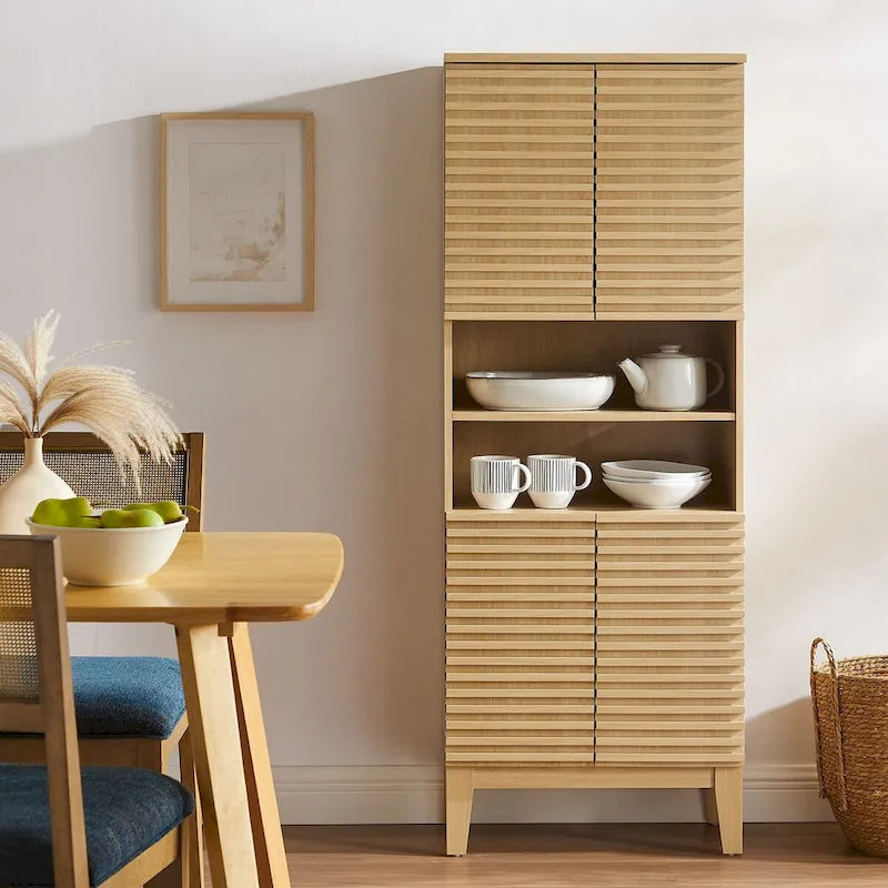 Render Tall Bathroom Storage Cabinet