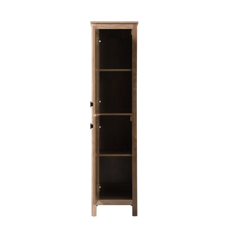 Indigo Home 16 Inch Bathroom Linen Storage Freestanding Cabinet