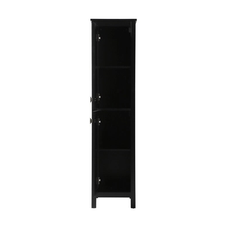 Indigo Home 16 Inch Bathroom Linen Storage Freestanding Cabinet