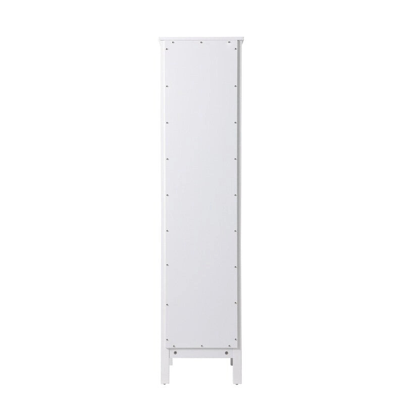 Indigo Home 16 Inch Bathroom Linen Storage Freestanding Cabinet