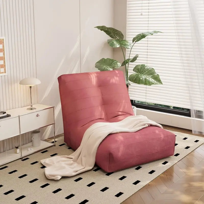 Mieres Bean Bag Chair, Lazy Floor Sofa Couch, Corner Bean Bag Chair for Adults, Tatami Sofa with Sponge Filling