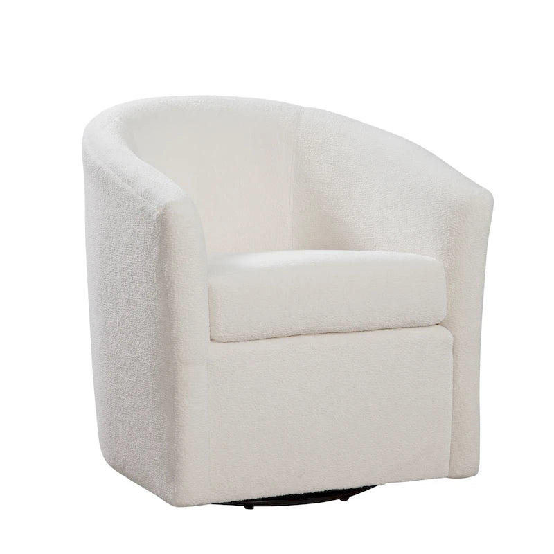 Odessa Barrel Style Swivel Accent chair in Performance Fabric
