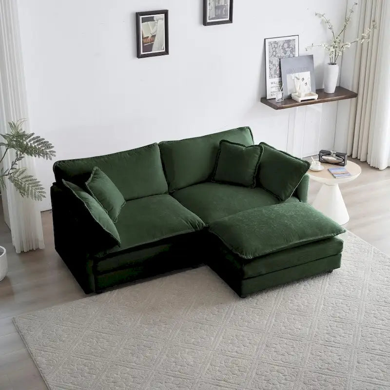 2 Seater L-Shaped Sectional for Small Living Space